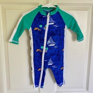 SwimZip 0-6 months baby boy swimsuit/rashguard SPF 50
